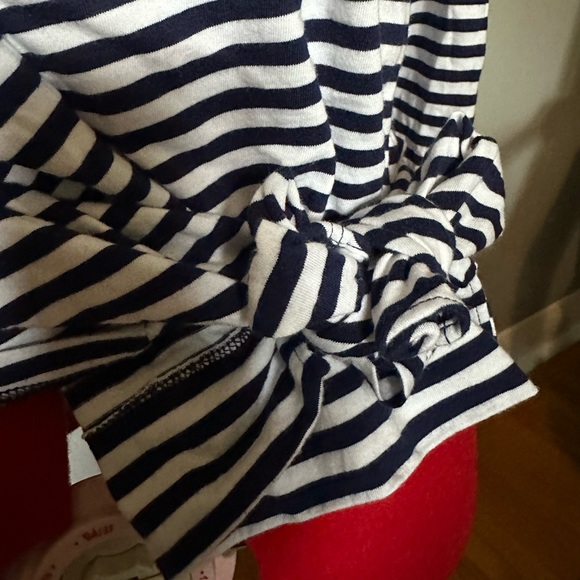 7 for all mankind striped tie front longsleeve size M - Picture 4 of 5